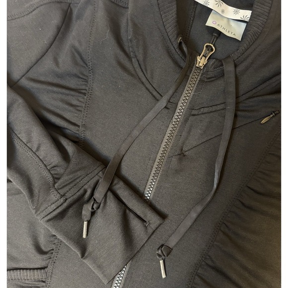 Athleta Jackets & Blazers - Athleta Zippy Jacket Women's Black Athleisure L